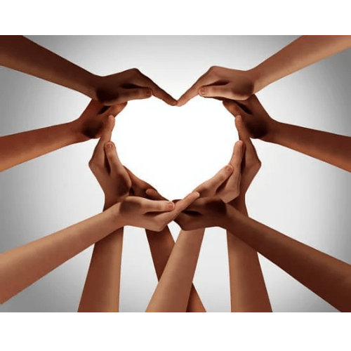 Hände formen ein Herz